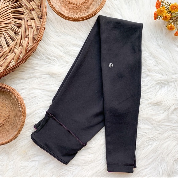 lululemon athletica Pants - Lululemon | Black reversible full leggings size 4